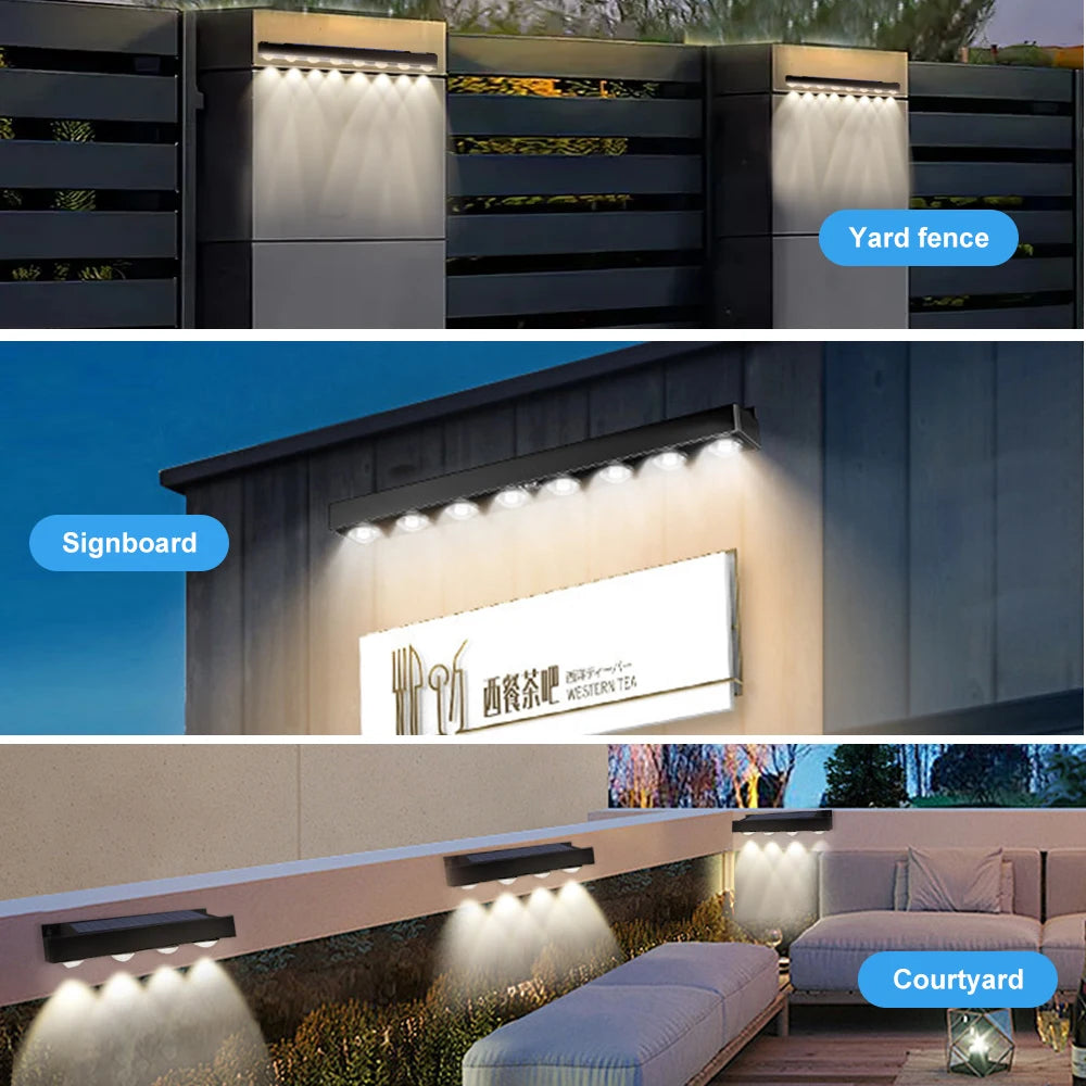 Waterproof Solar Wall Light for Outdoor Decor - Smarsty