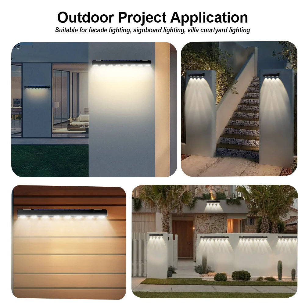 Waterproof Solar Wall Light for Outdoor Decor - Smarsty