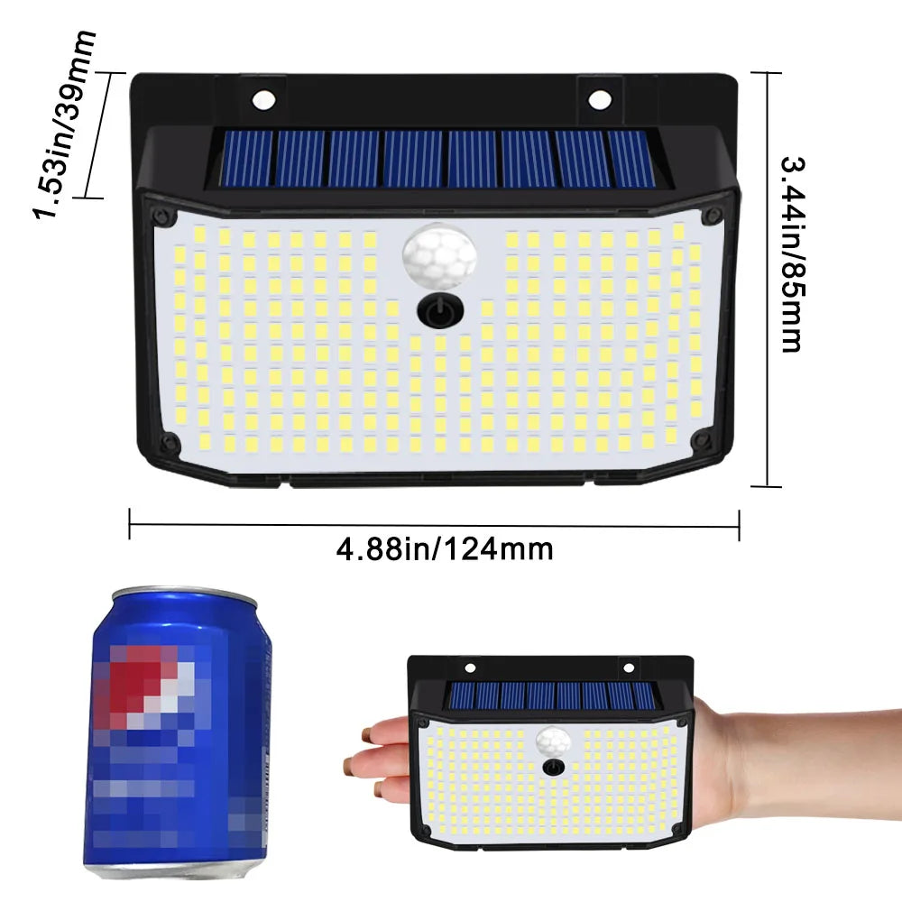 138 LED Solar Wall Lights with Motion Sensor - Smarsty