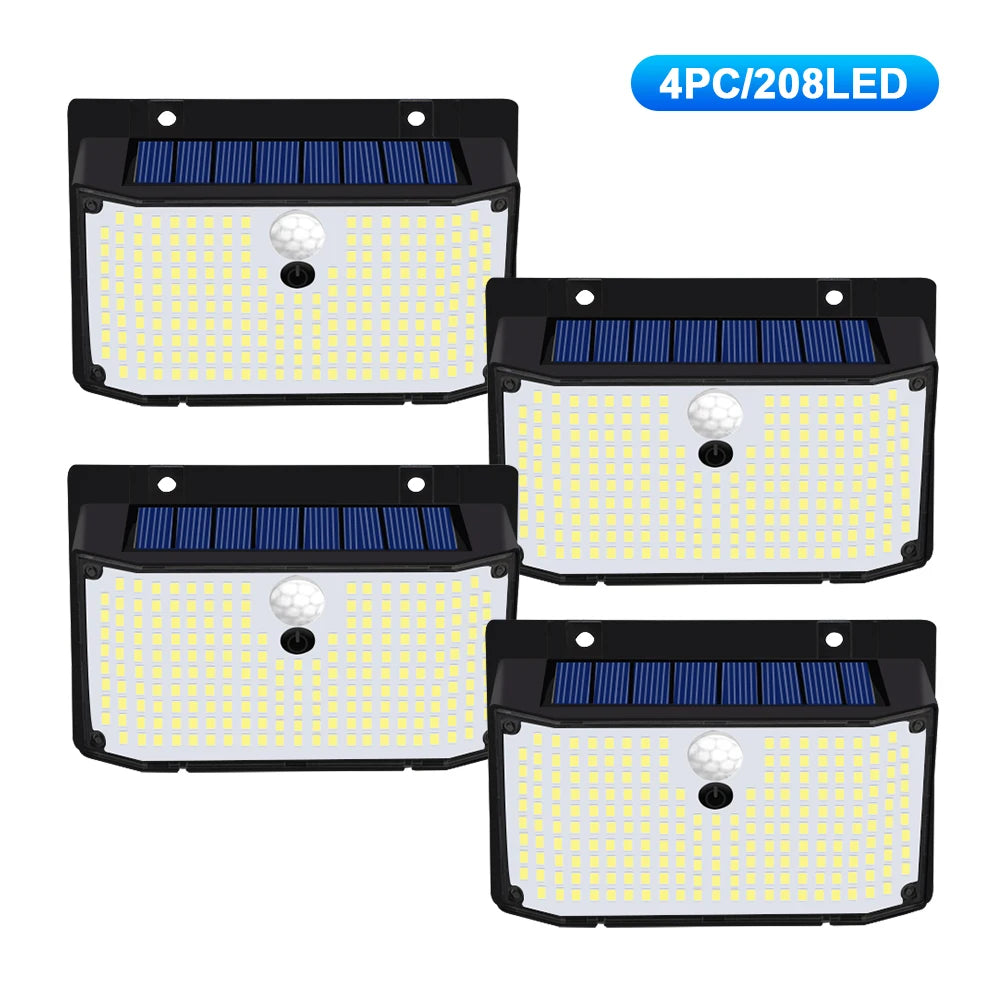 138 LED Solar Wall Lights with Motion Sensor - Smarsty
