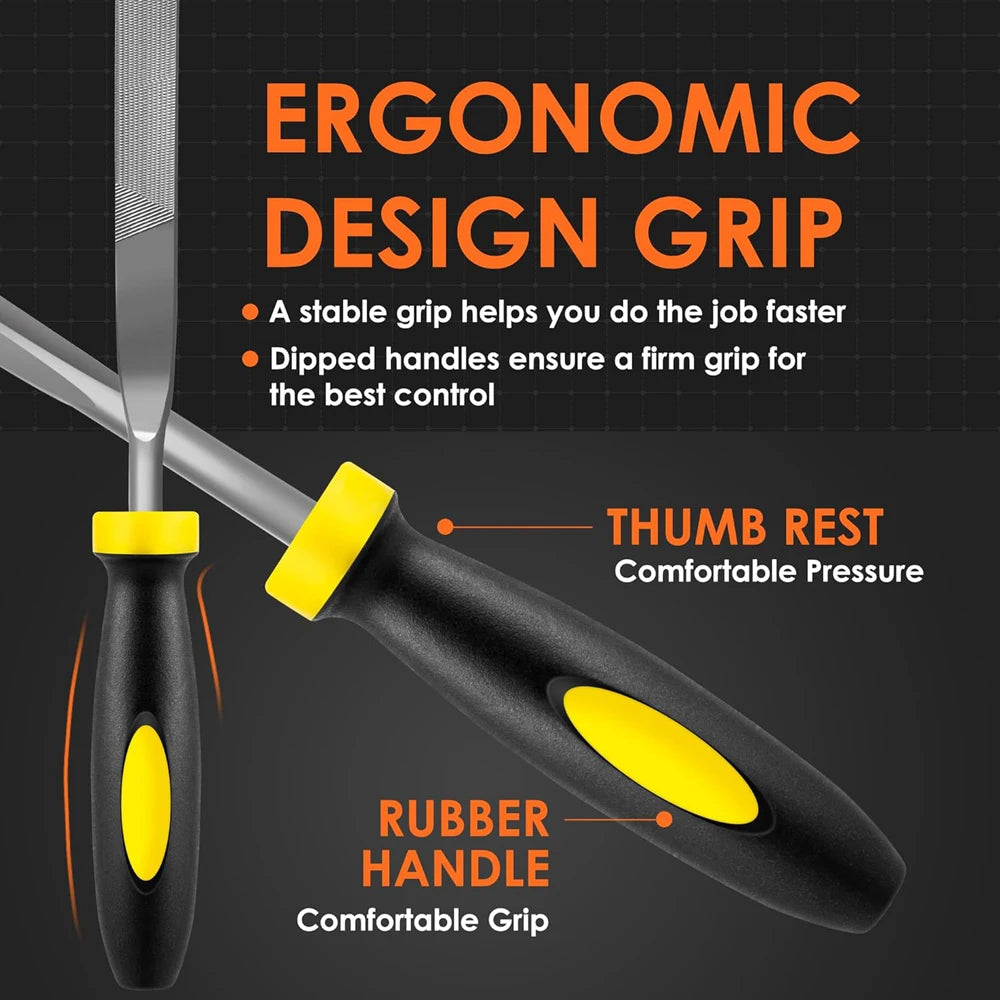 High Carbon Steel Needle File Set for DIY Projects - Smarsty