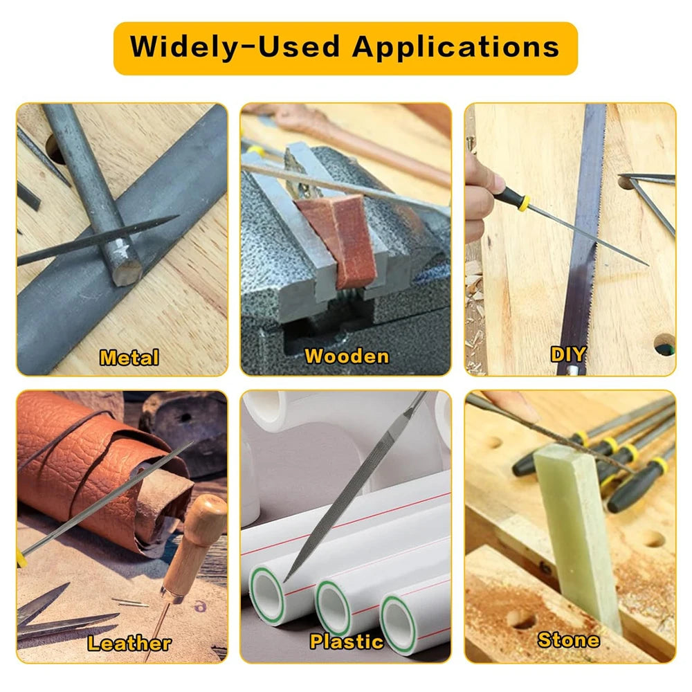 High Carbon Steel Needle File Set for DIY Projects - Smarsty