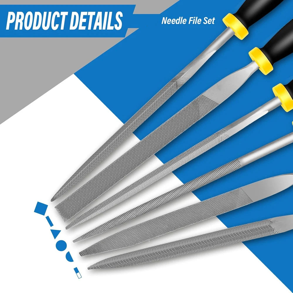 High Carbon Steel Needle File Set for DIY Projects - Smarsty