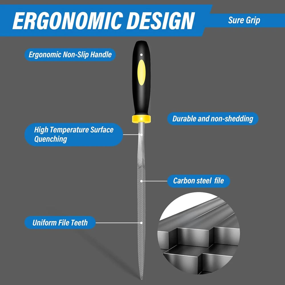 High Carbon Steel Needle File Set for DIY Projects - Smarsty