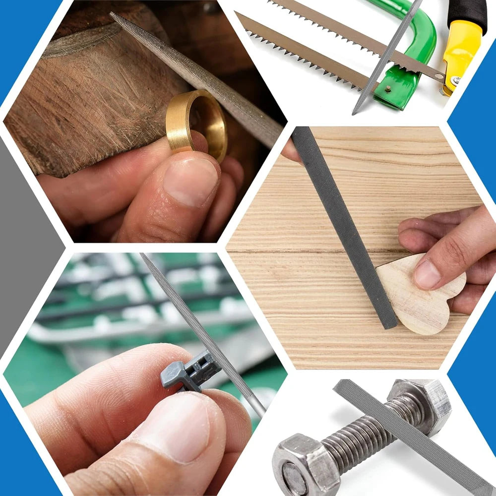 High Carbon Steel Needle File Set for DIY Projects - Smarsty