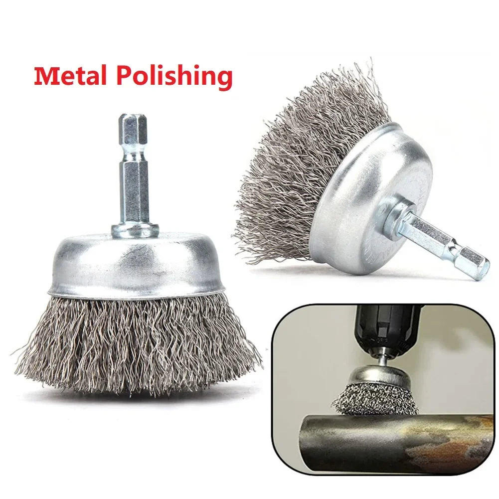Steel Wire Wheel Brush for Efficient Metal Polishing - Smarsty