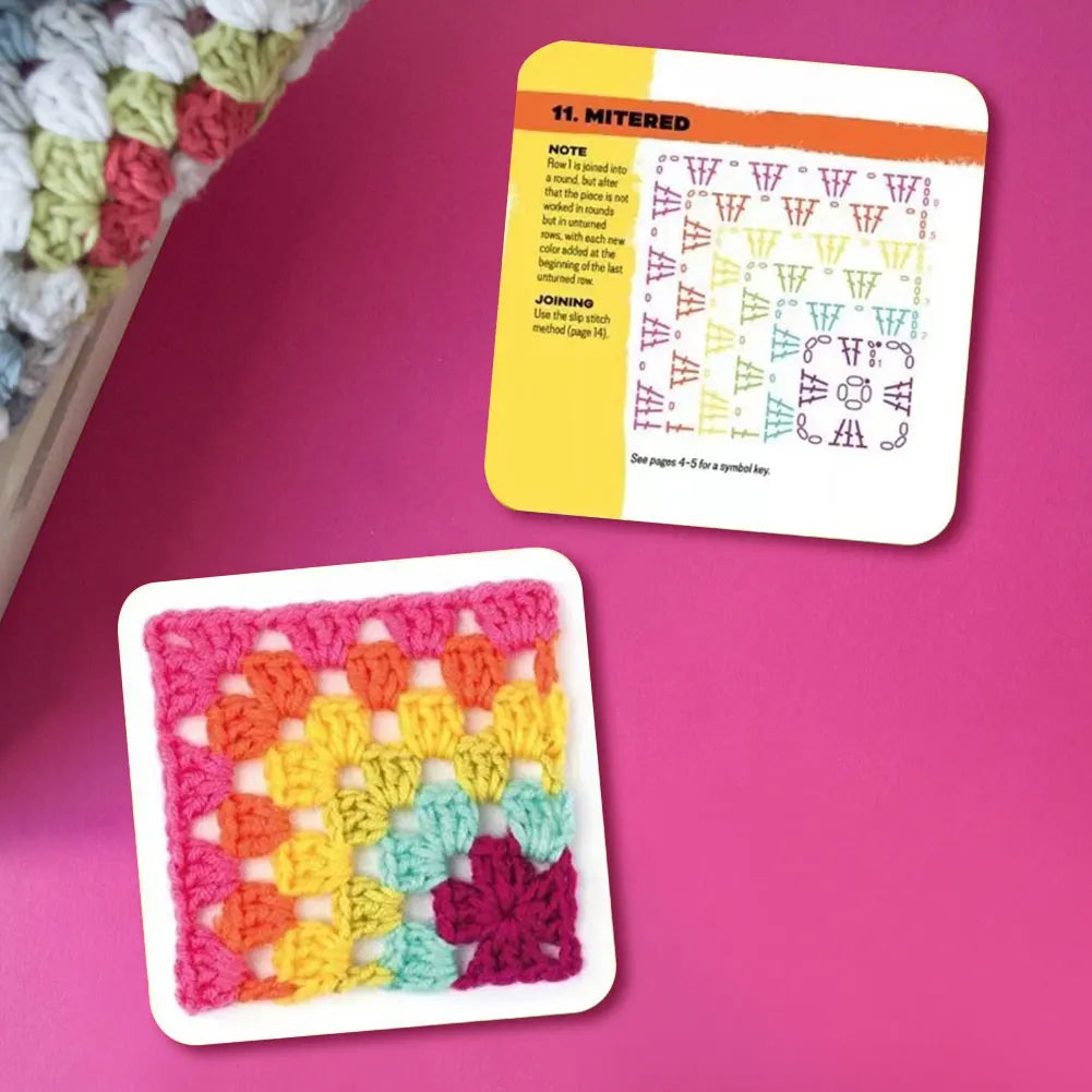 Granny Square Crochet Card Deck for Beginners - Smarsty