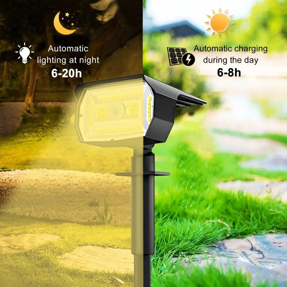 56 LED Solar Landscape Spotlights with Motion Sensor - Smarsty