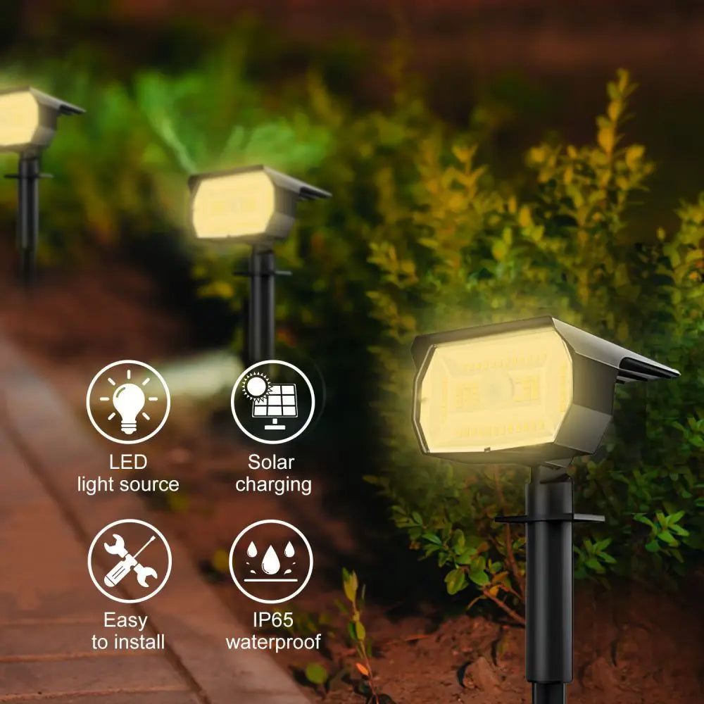 56 LED Solar Landscape Spotlights with Motion Sensor - Smarsty
