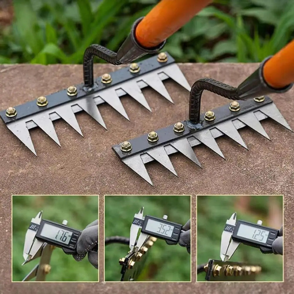 Durable Manganese Steel Garden Rake for Weeding - Smarsty