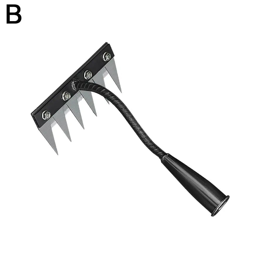 Durable Manganese Steel Garden Rake for Weeding - Smarsty