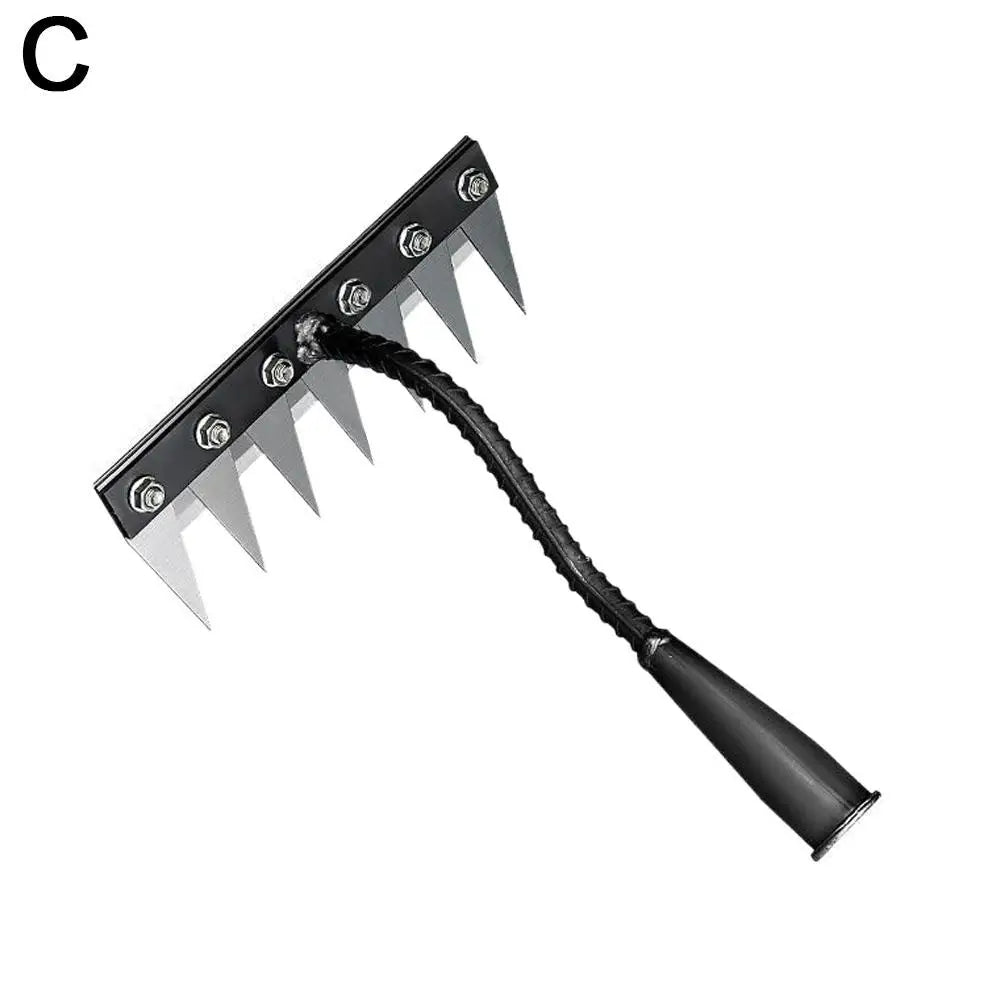 Durable Manganese Steel Garden Rake for Weeding - Smarsty