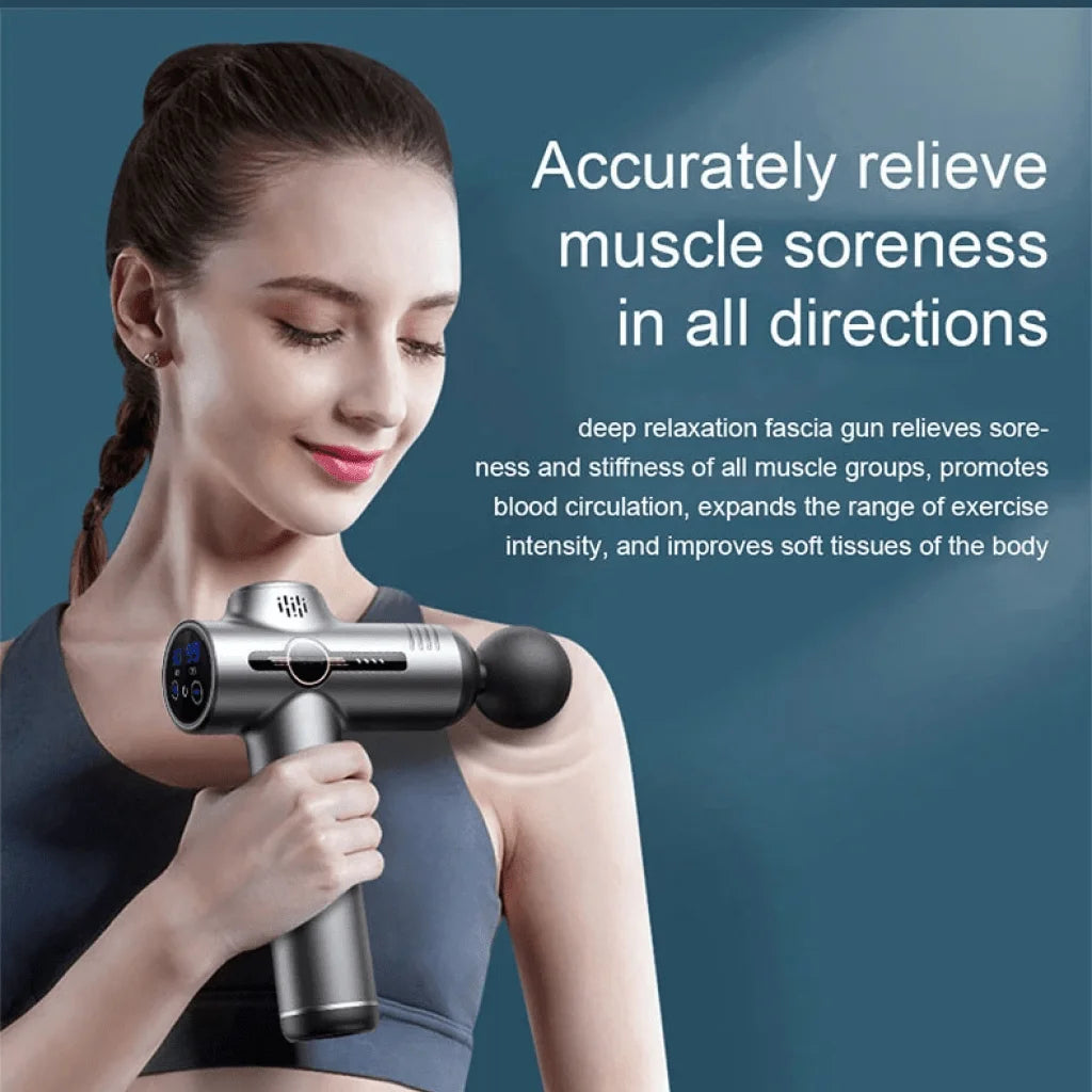 Portable Vibration Massage Gun for Deep Muscle Relaxation - Smarsty