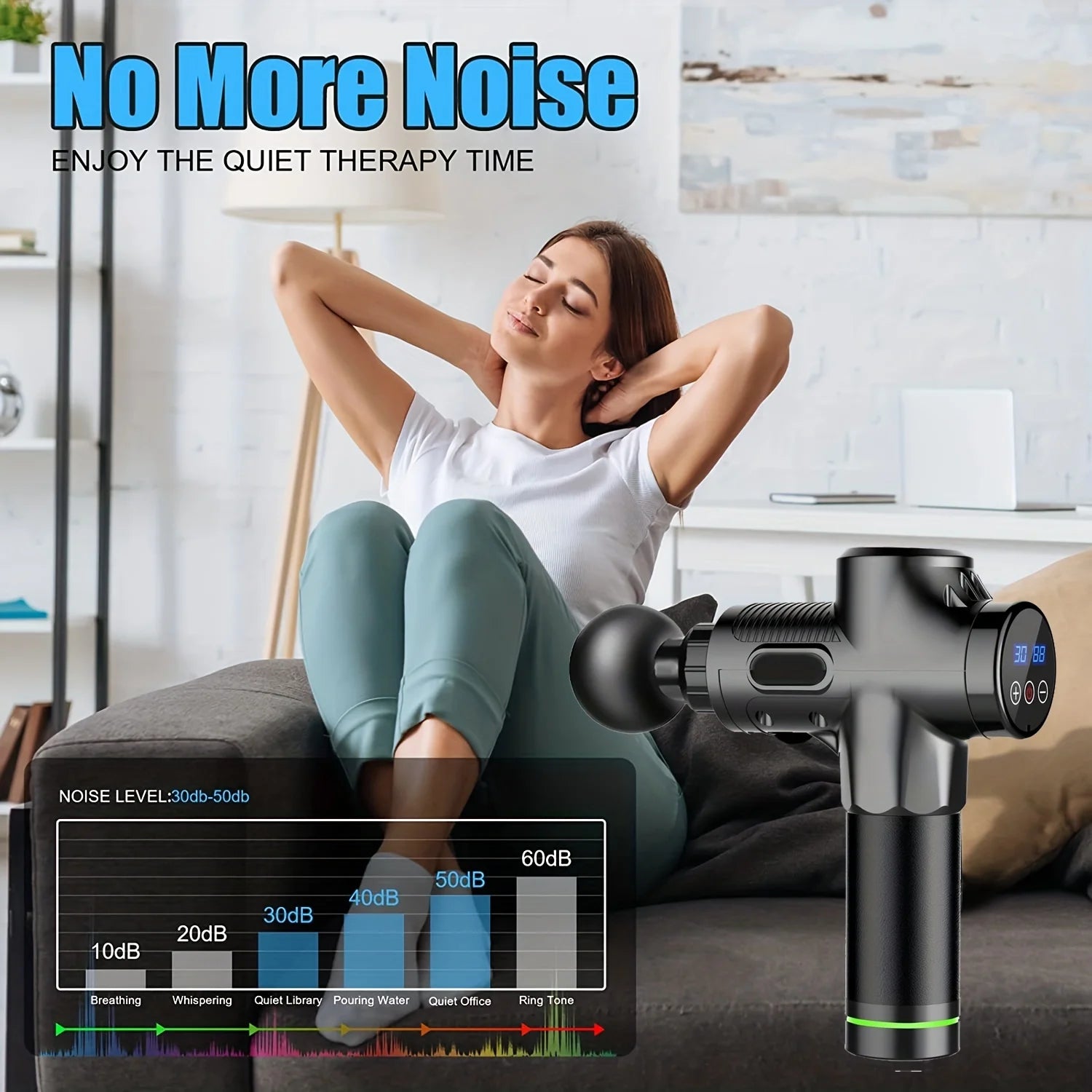 Portable Vibration Massage Gun for Deep Muscle Relaxation - Smarsty