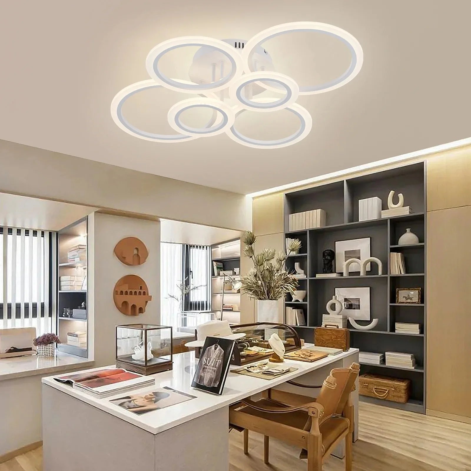 Modern LED Chandelier with Smart App Control - Smarsty
