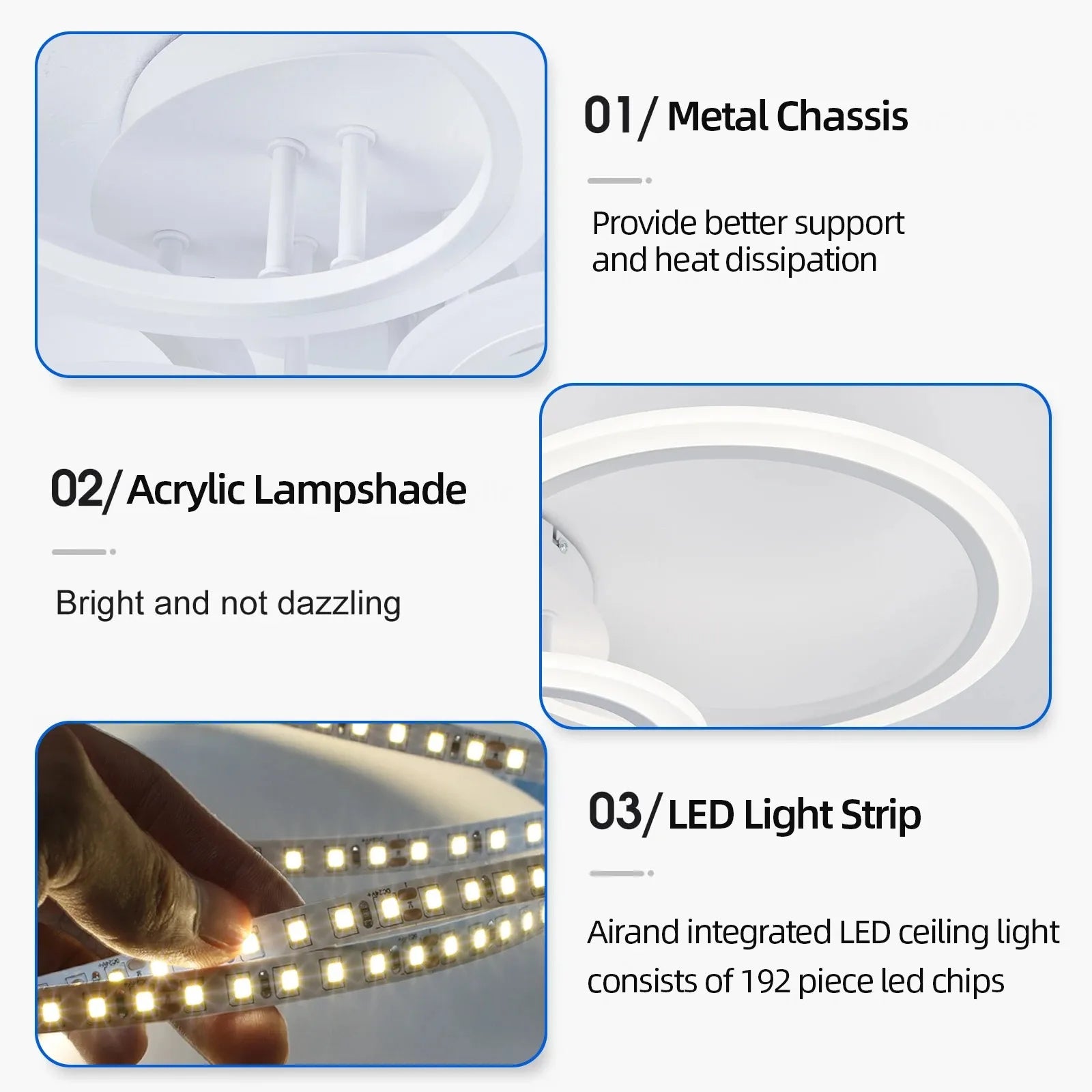 Modern LED Chandelier with Smart App Control - Smarsty