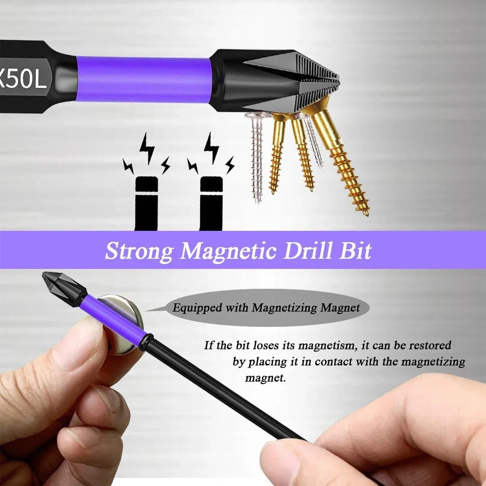 Magnetic Shockproof Screwdriver Bits Set for Power Tools - Smarsty
