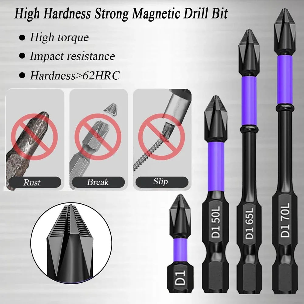Magnetic Shockproof Screwdriver Bits Set for Power Tools - Smarsty