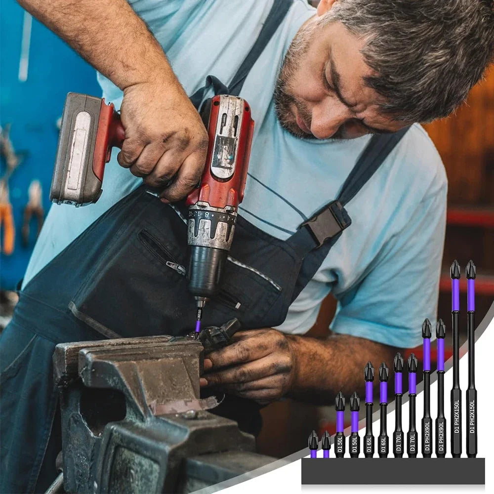 Magnetic Shockproof Screwdriver Bits Set for Power Tools - Smarsty