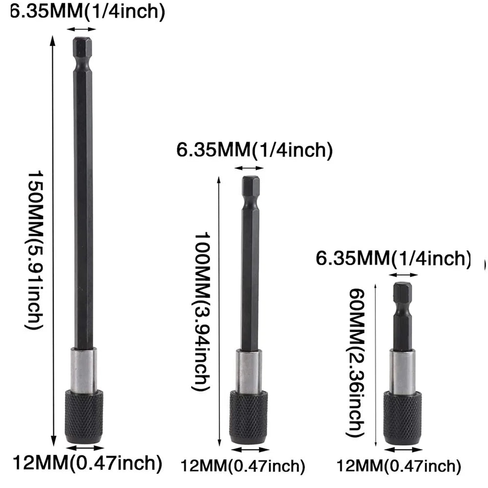 Adjustable Magnetic Screwdriver Bit Extension Holder Set - Smarsty