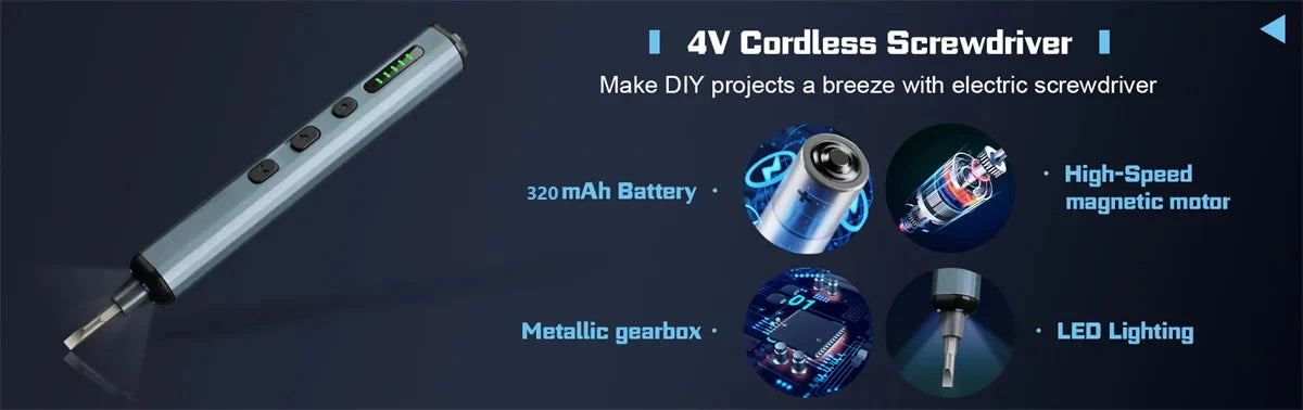 68-in-1 Electric Precision Screwdriver Set with Magnetic Bits - Smarsty