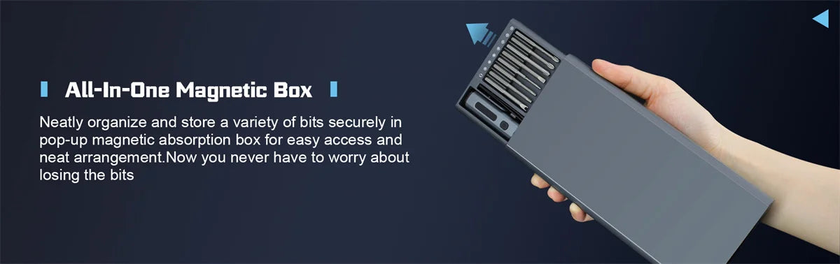 68-in-1 Electric Precision Screwdriver Set with Magnetic Bits - Smarsty