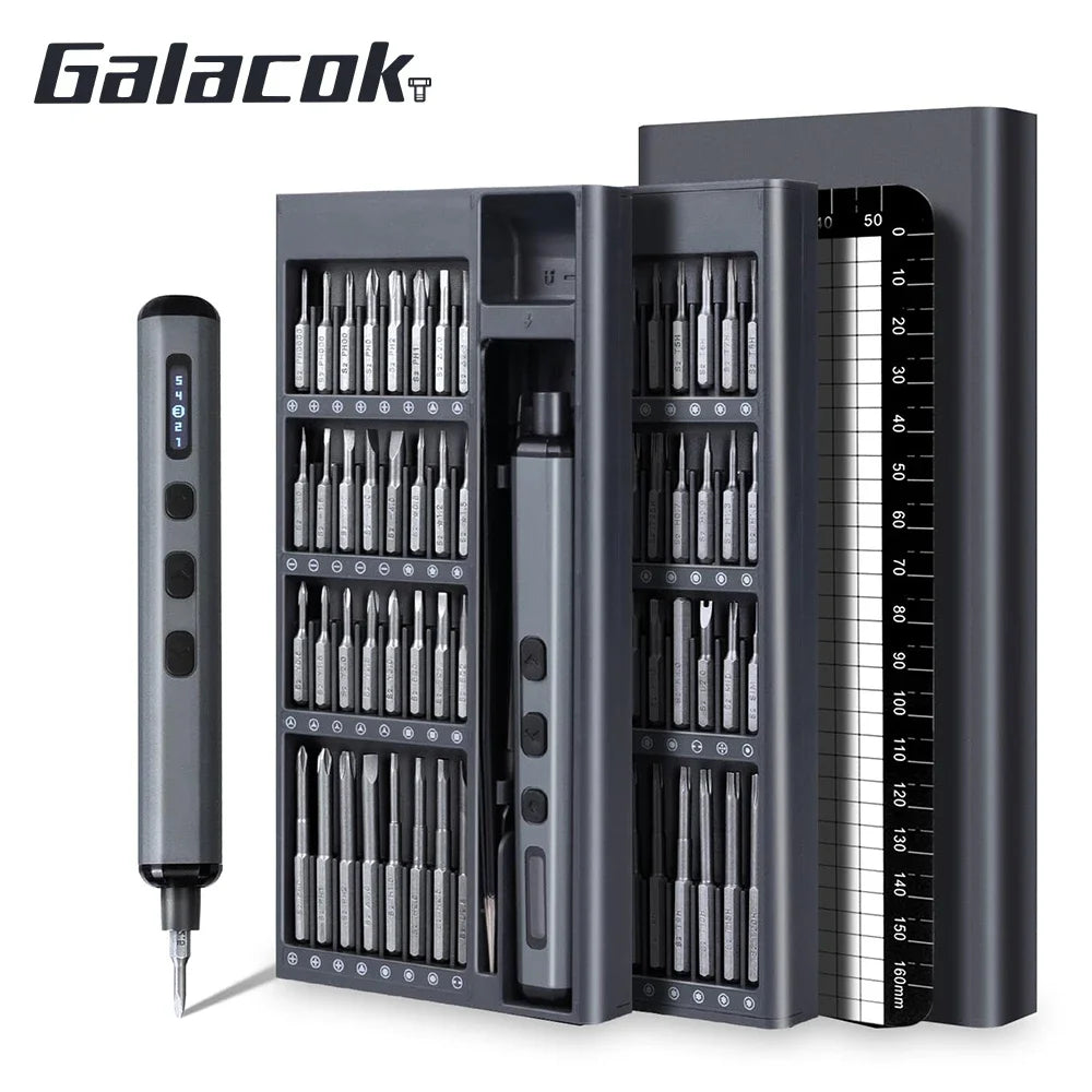 Mini Precision Electric Screwdriver Set with 64 Bits - Smarsty