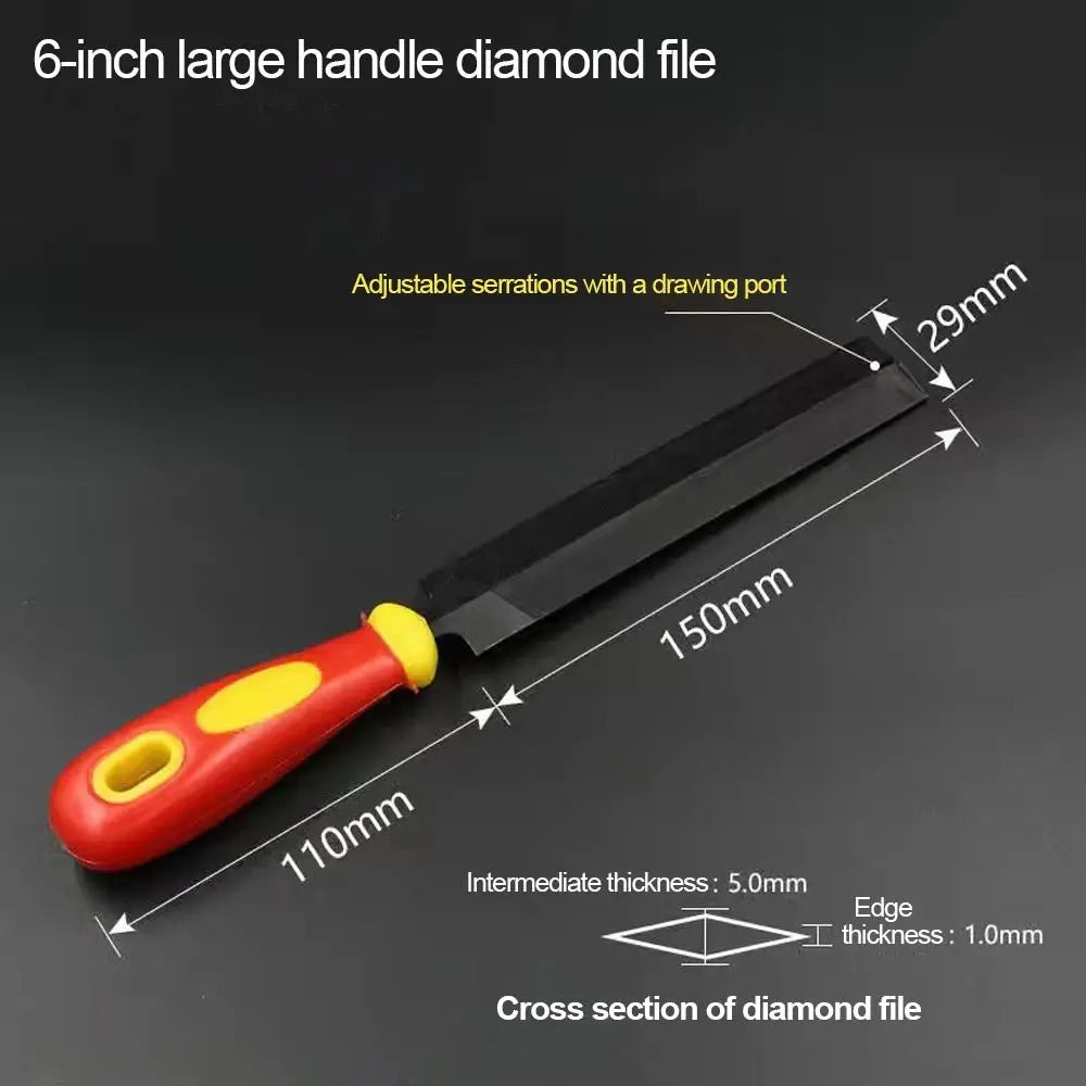 Diamond Shaped Files for Precision Wood and Metal Sharpening - Smarsty