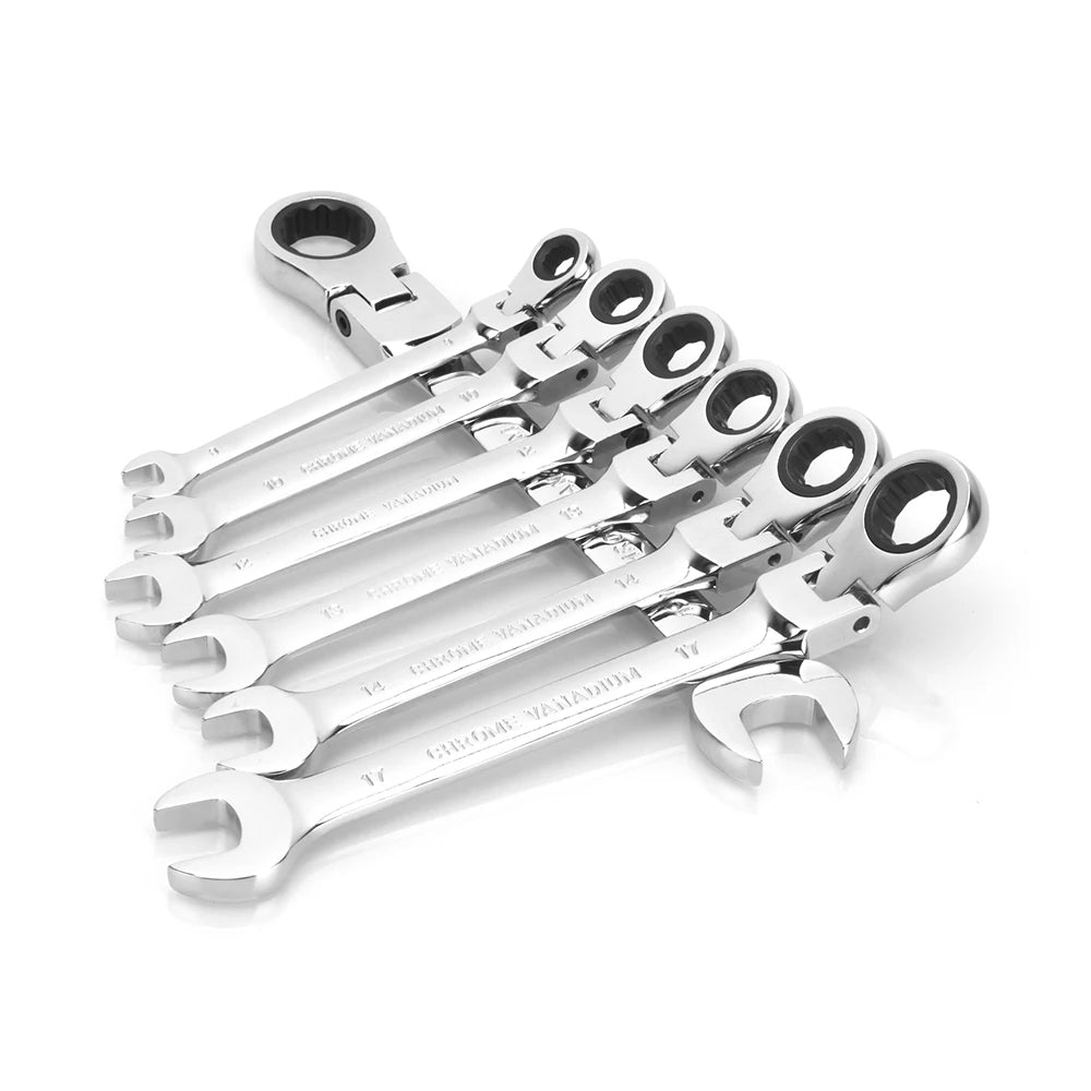 72-Tooth Ratchet Wrench with Flexible Head - Smarsty