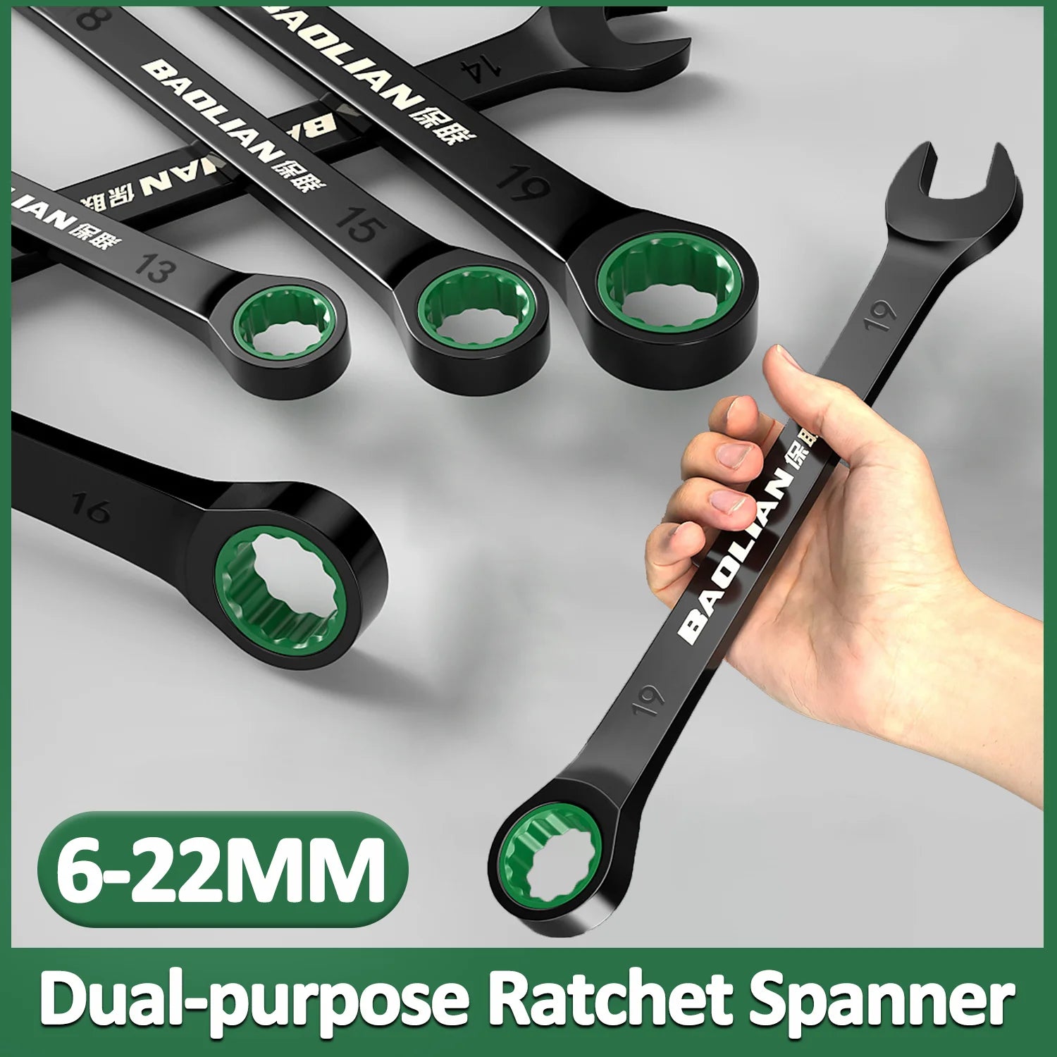 Dual-Purpose Ratchet Spanner for Easy Car Repairs - Smarsty