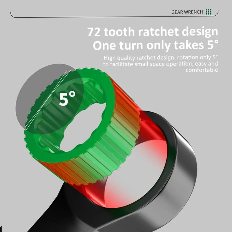 Dual-Purpose Ratchet Spanner for Easy Car Repairs - Smarsty
