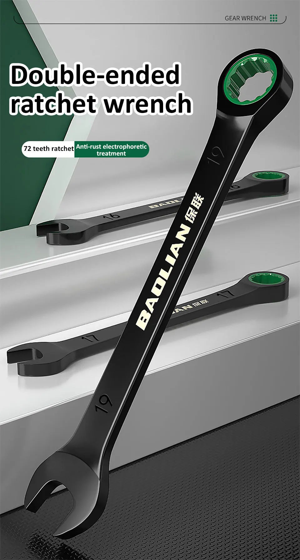 Dual-Purpose Ratchet Spanner for Easy Car Repairs - Smarsty