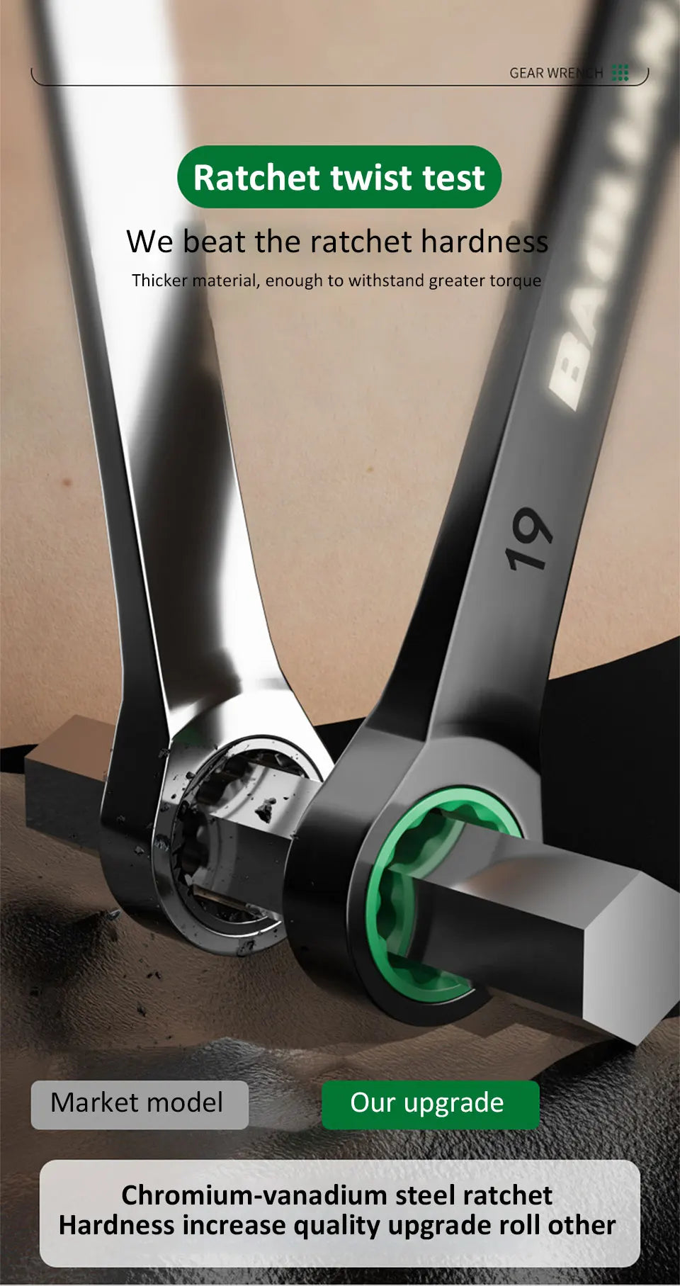 Dual-Purpose Ratchet Spanner for Easy Car Repairs - Smarsty