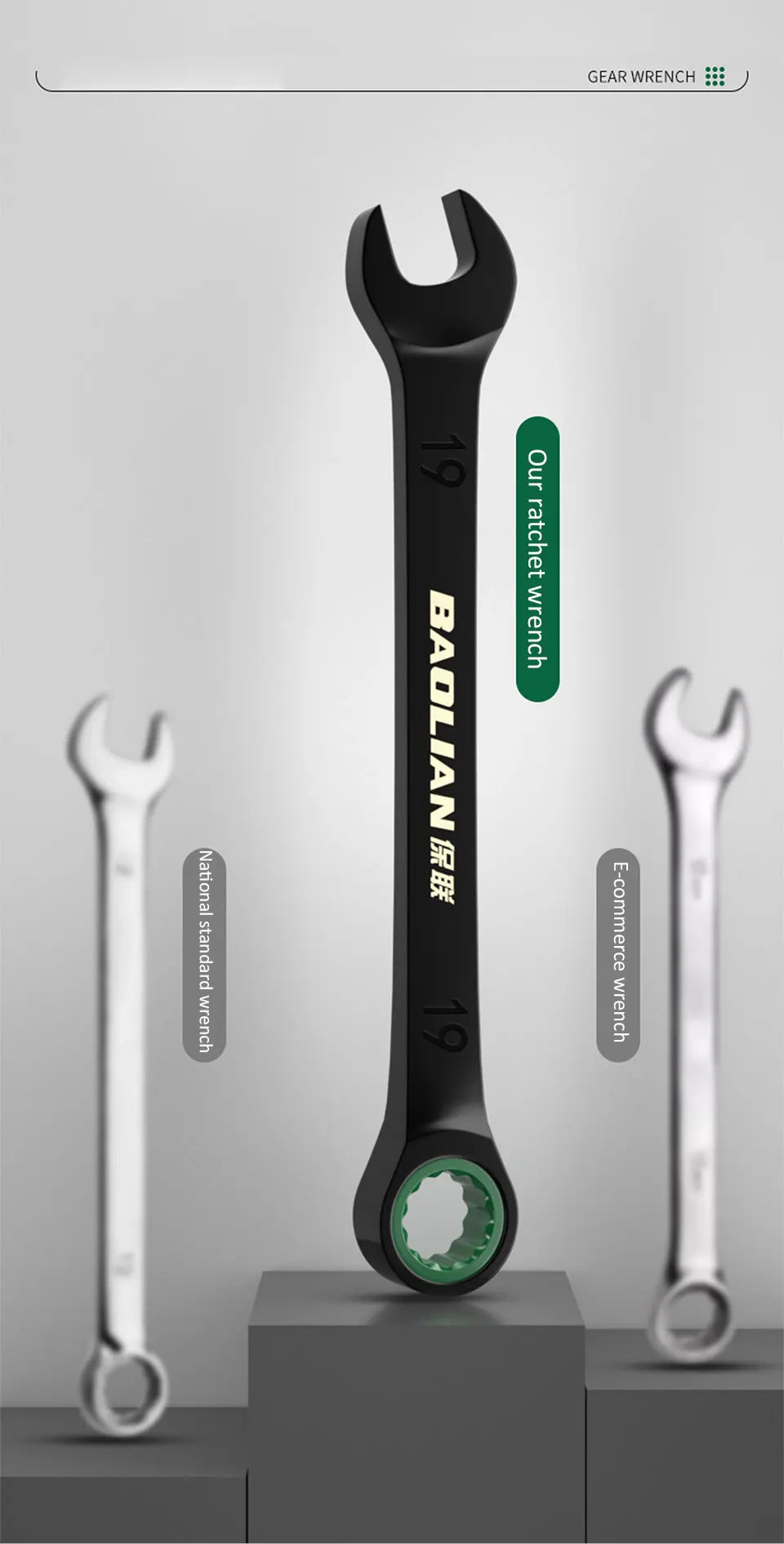 Dual-Purpose Ratchet Spanner for Easy Car Repairs - Smarsty