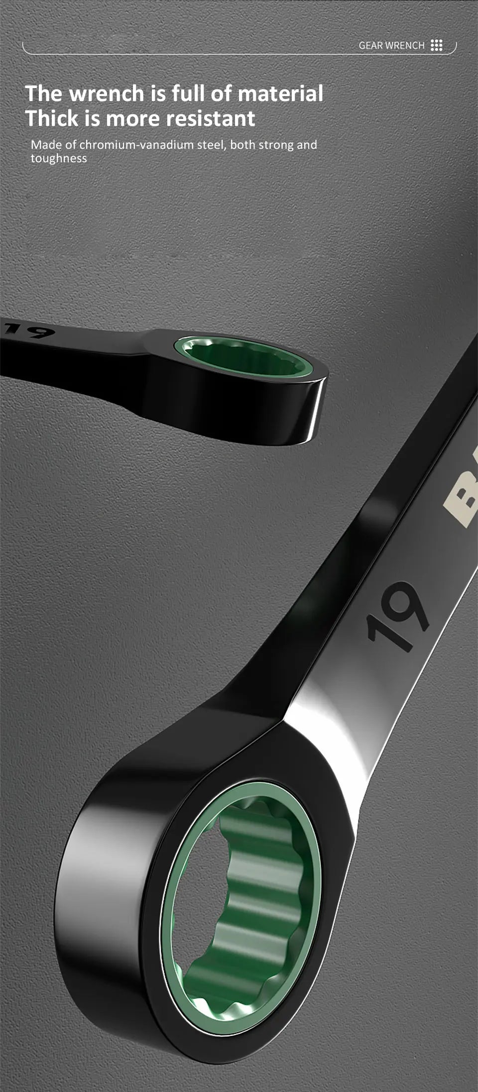 Dual-Purpose Ratchet Spanner for Easy Car Repairs - Smarsty