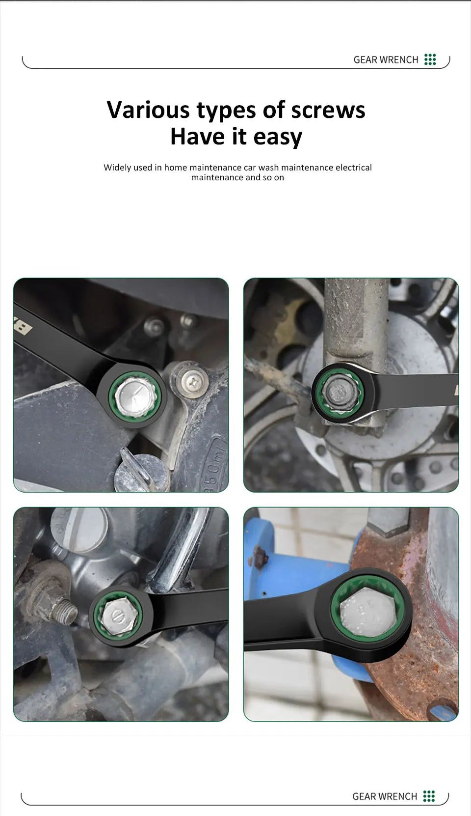 Dual-Purpose Ratchet Spanner for Easy Car Repairs - Smarsty