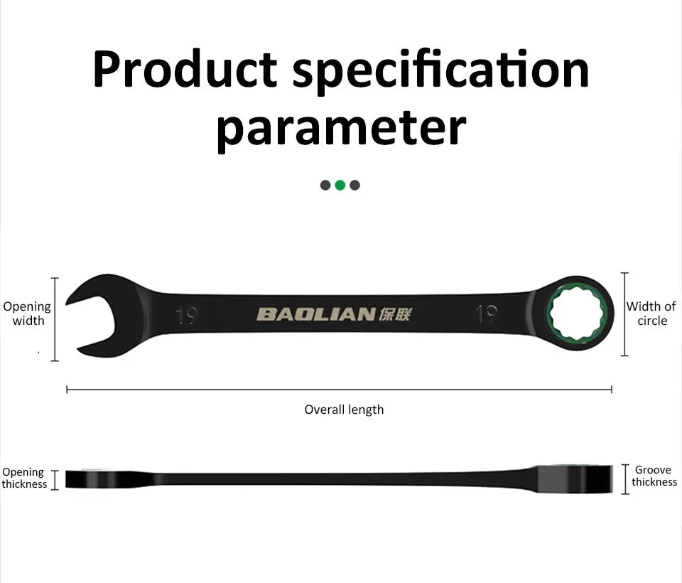 Dual-Purpose Ratchet Spanner for Easy Car Repairs - Smarsty