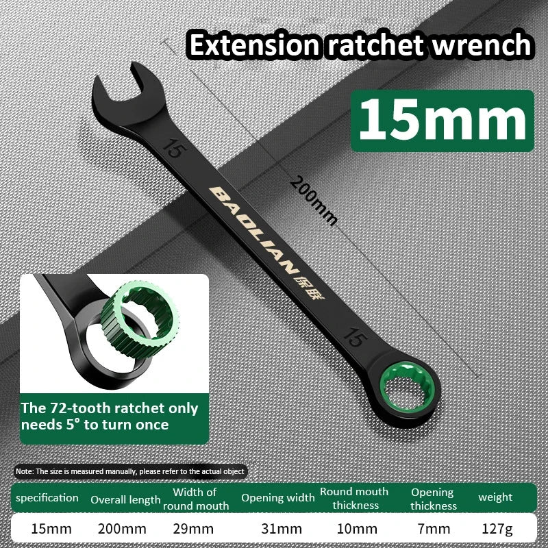 Dual-Purpose Ratchet Spanner for Easy Car Repairs - Smarsty
