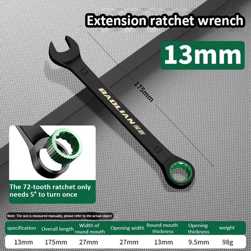 Dual-Purpose Ratchet Spanner for Easy Car Repairs - Smarsty