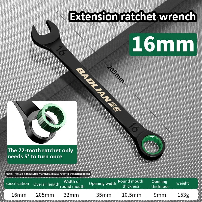 Dual-Purpose Ratchet Spanner for Easy Car Repairs - Smarsty
