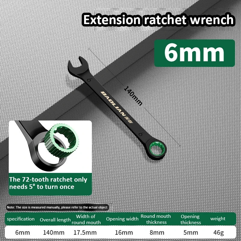 Dual-Purpose Ratchet Spanner for Easy Car Repairs - Smarsty