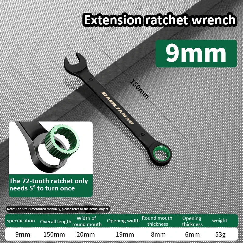 Dual-Purpose Ratchet Spanner for Easy Car Repairs - Smarsty