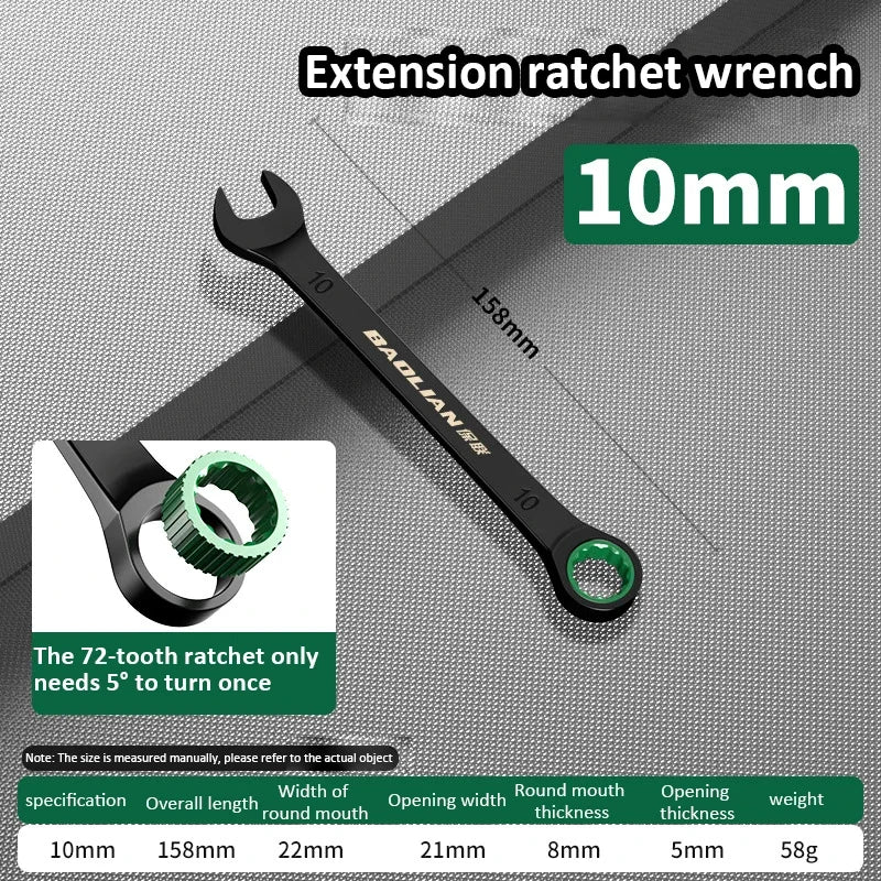 Dual-Purpose Ratchet Spanner for Easy Car Repairs - Smarsty