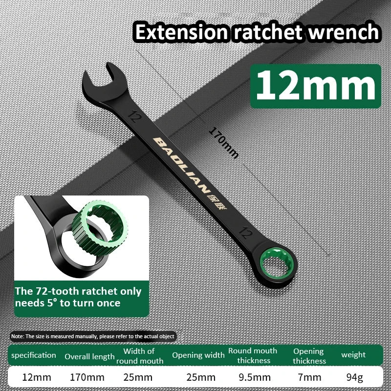 Dual-Purpose Ratchet Spanner for Easy Car Repairs - Smarsty