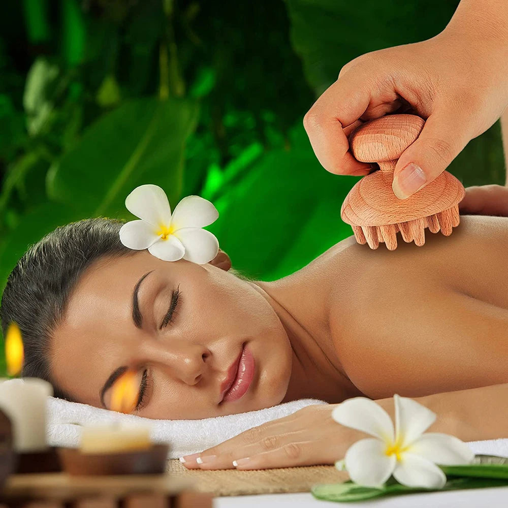 6 In 1 Wooden Massage Tool Set for Lymphatic Drainage - Smarsty