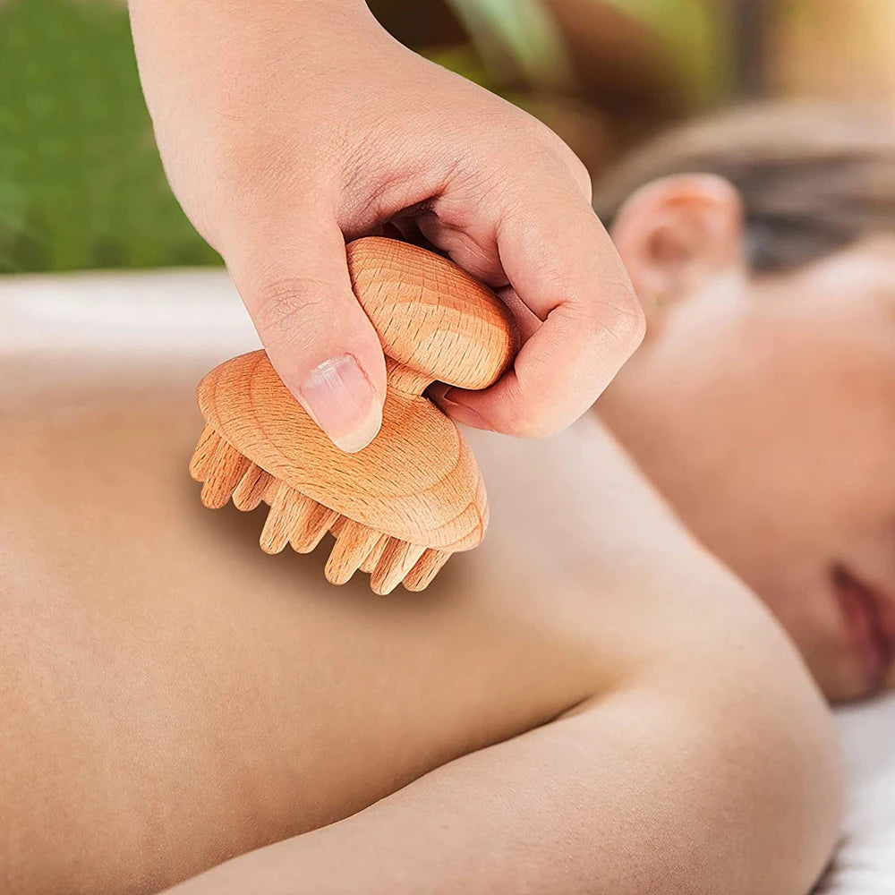 6 In 1 Wooden Massage Tool Set for Lymphatic Drainage - Smarsty