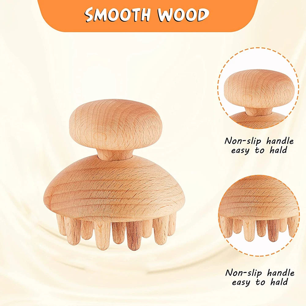 6 In 1 Wooden Massage Tool Set for Lymphatic Drainage - Smarsty