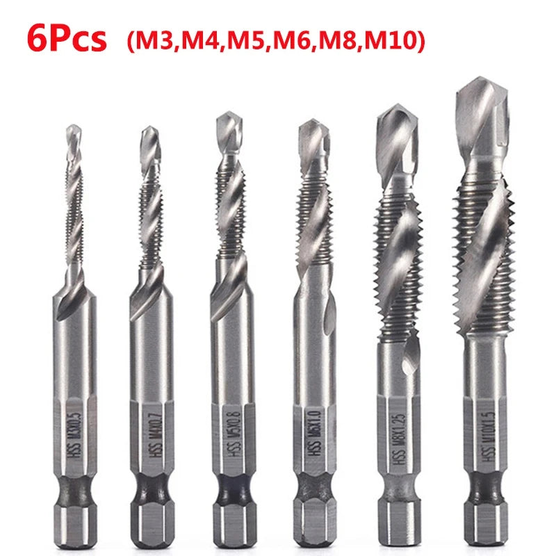 Titanium Plated HSS Tap Drill Bits Set - Smarsty