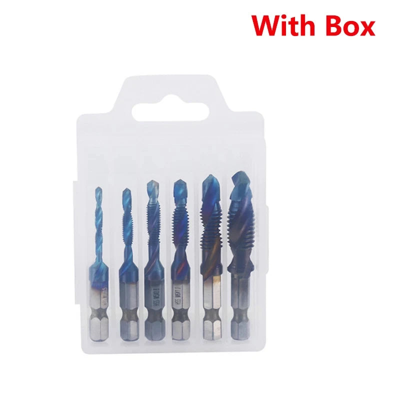 Titanium Plated HSS Tap Drill Bits Set - Smarsty