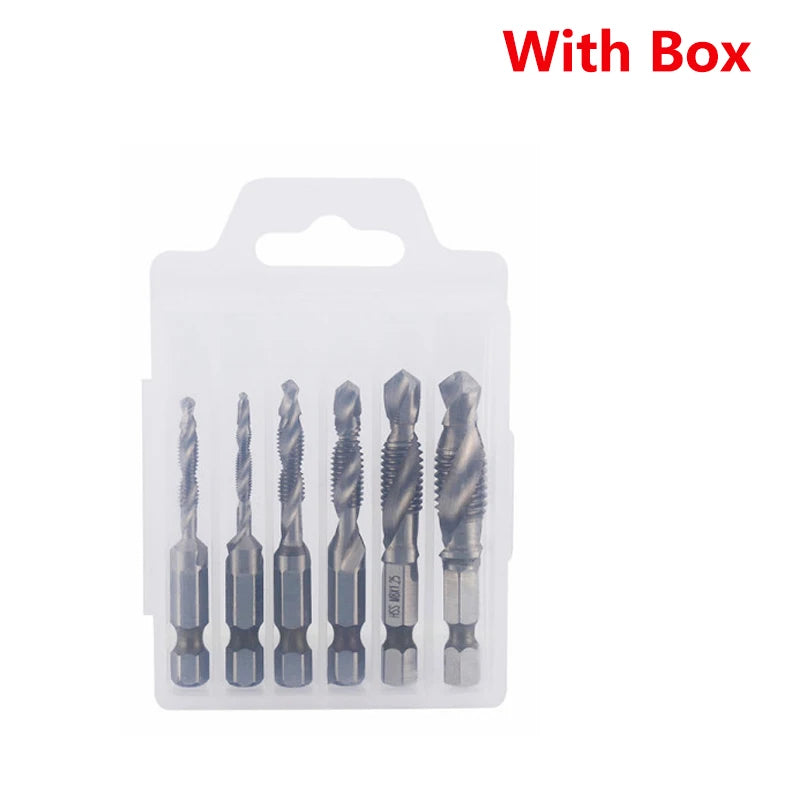 Titanium Plated HSS Tap Drill Bits Set - Smarsty